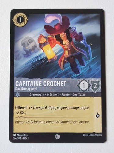 Lorcana capitaine crochet - lorcana,