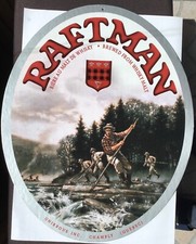 CARTON DOUBLE FACE RAFTMAN BIERE AU MALT DE WHISKY BIERE DE CHAMBLY QUEBEC BEER