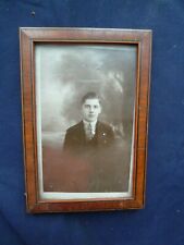 cadre photo en placage loupe d'orme Années trente.avec photo