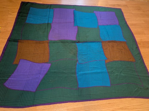 Foulard soie graphique - foulard,