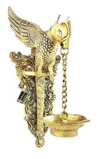 Perroquet Design Laiton Tenture Murale Diya Lampe Décor Maison Cadeau Article