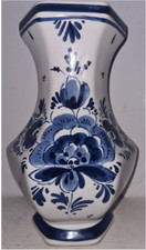 VASE OCTOGONALE DELFT HOLLANDE