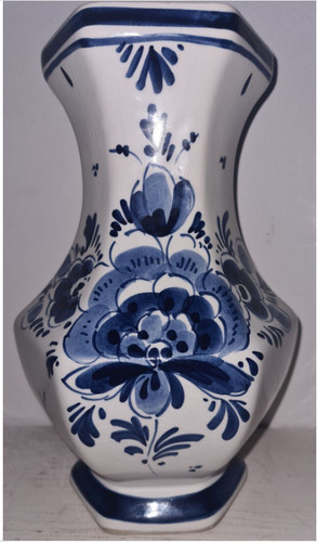 Vase octogonale delft hollande - vase,