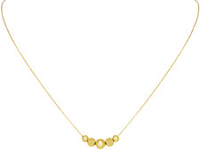 COLLIER OR 18k JAUNE BOULES