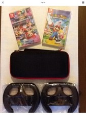 Jeux Nintendo Switch (Mario Kart 8 Deluxe2 roues & étui Switch & Mario Rabbids