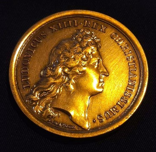 Médaille bronze louis xiv - bronze,