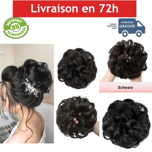 Postiche chignon bouclé