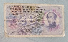BILLET 20 FRANCS SUISSE DU 1ER
