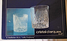 6 VERRES A WISKY  CRISTAL D