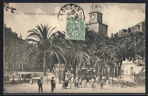 Cpa ollioules avenue - avenue, de