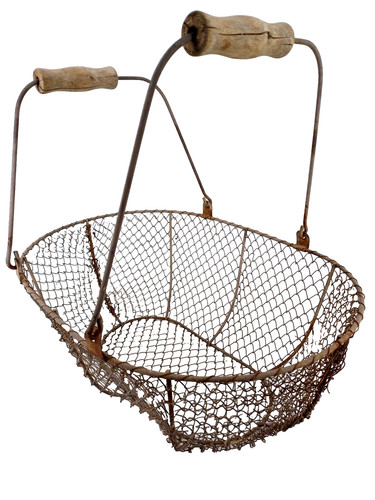 Panier noix ancien fil - noix,