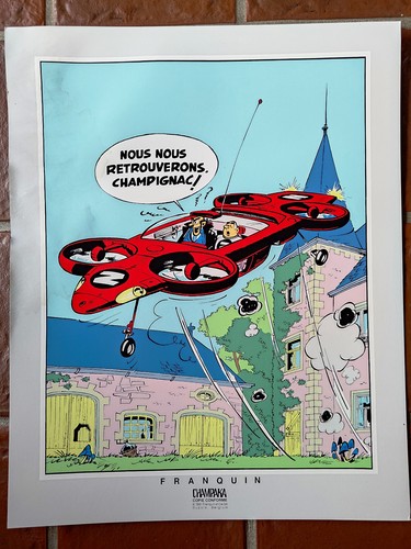 Franquin sérigraphie spirou - -,