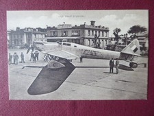 CARTE POSTALE AVION DEWOITINE D.33 TRAIT D'UNION MOTEUR HISPANO DORET LE BRIX