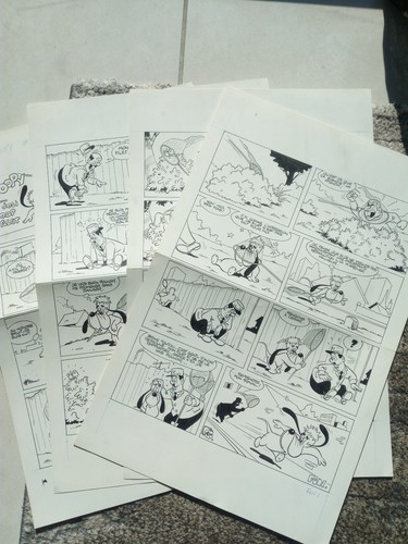 Lot planches originales - lot,