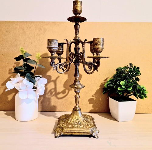Chandelier laiton doré - chandelier,