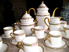 SERVICE à CAFE en PORCELAINE de LIMOGES-  Jean BOYER - 1920