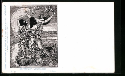 Carte postale artiste - carte, d'artiste