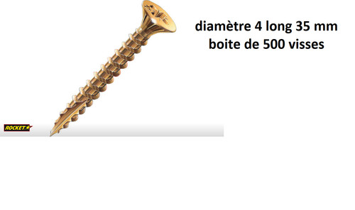 Vis bois rocket boite de - a,