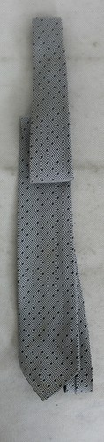 Cravate vintage tergal gris - ,