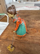 EXCEPTIONNELLE JOUET ANCIEN GUNTHERMANN BUSY LIZZIE 17CM MADE IN GERMANY D.R.P.A