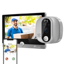 Judas numérique WiFi de Porte, Visiophone Interphone Vidéo Caméra Full HD ave...