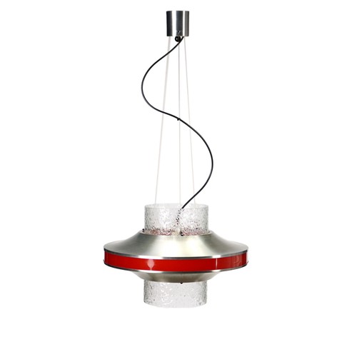 Plafonnier vintage alluminium - plafonnier,