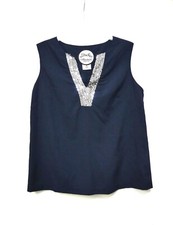 NEUF, Haut ALMATRICHI, marine et paillettes, T 36