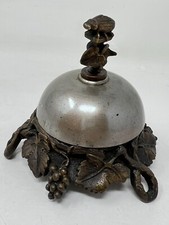Sonnette de Table Cloche Comptoir Hotel Bell Antique Doorbell Insecte & Raisin 