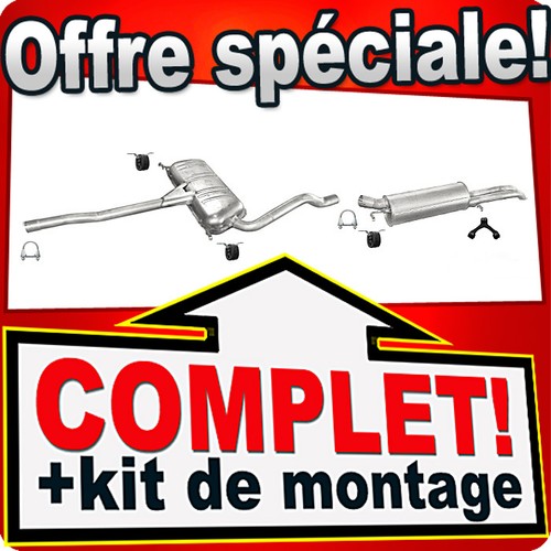 échappement pour audi - a4, (b5)