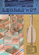 Antique Legras Babylone Carafe ancienne Legras Bouteille Verre Soufflé fin XIXe