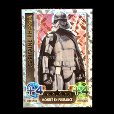 carte topps STAR WARS Force Attax Capitaine Phasma : 219 Holo