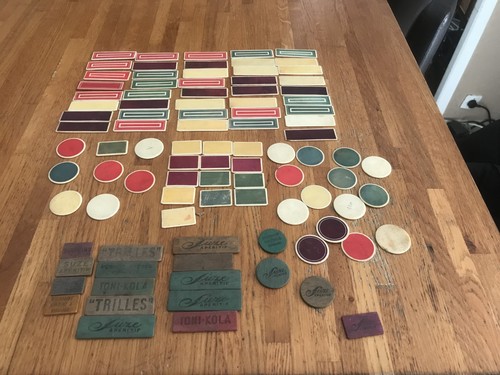 Jetons jeux anciens bois - jetons,