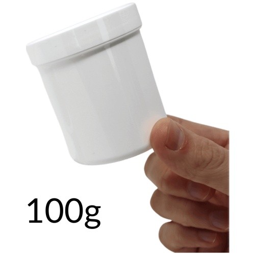 Pot crème avec - avec, couvercle