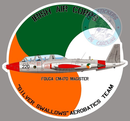 Autocollant fouga magister - autocollant,