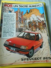 Publicité Advert 1983  la 205 Peugeot un sacré numéro 