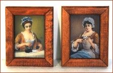  DEUX MINIATURES ENCADREMENT