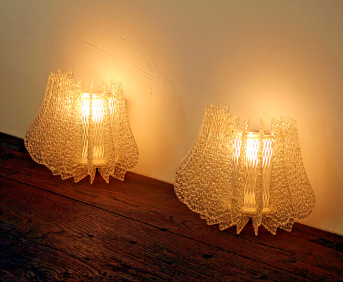 Paire appliques perspex - paire, en