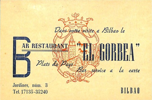 Bilbao carte visite - bilbao, "