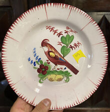 Assiette Ancien Faïence XIXeme Vaisselle Est Luneville Fleur Moustiers Varages 5