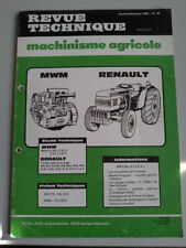 REVUE TECHNIQUE TRACTEUR RENAULT VIGNERONS et VERGERS