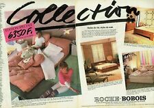 publicité Advertising 0121 1983  Roche-Bobois   Collection    lits chambres  2p