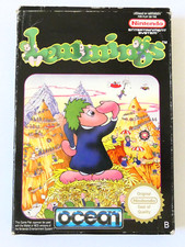 LEMMINGS JEU CONSOLE NINTENDO NES EN BOITE SANS NOTICE PAL FRA OCEAN RETROGAMING