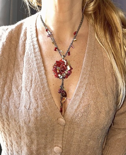 Collier avec pendentif perle - avec,