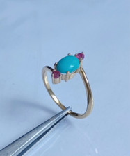 Bague turquoise naturelle