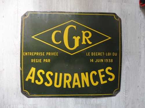 Plaque emaillee cgr - emaillee,