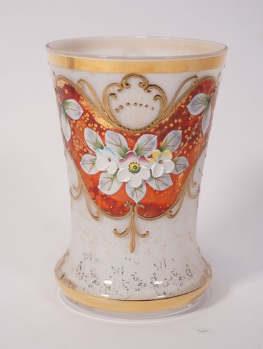 Vase verre bohemia opal - vase, en
