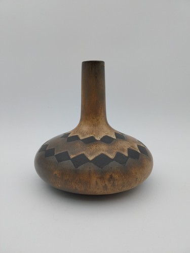 Vase pansu long col en - long,