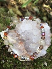 Bracelet Perles De Cristal Swarovski & Citrine Fait Main En France