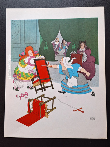 Gravure couleur albert dubout - gravure,