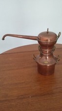 ANCIEN ALAMBIC EN CUIVRE MOYEN AGE M DELALANDE VILLEDIEU DECORATION VINTAGE